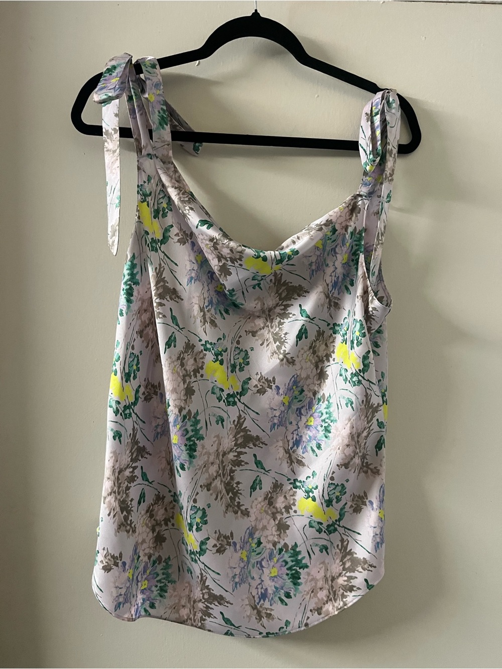 NWT Cinq a Sept Light Washed Floral Tied Marta Size L